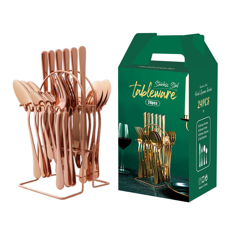 Gold/Stainless Steel Cutlery Set