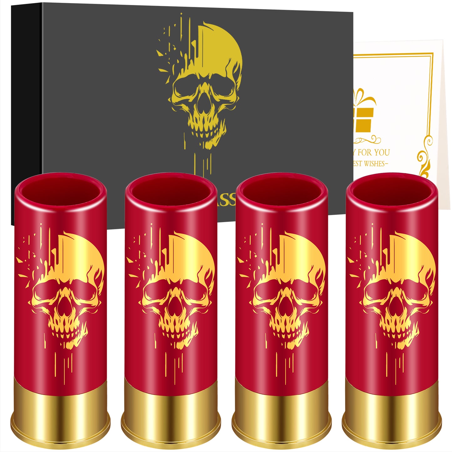 4pcs Skull Shot's, 1.5oz