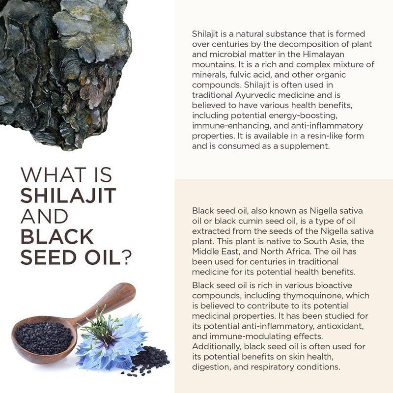 Shilajit +Black Seed Oil Gummies