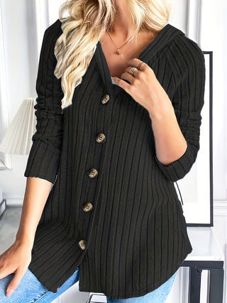 Women's Fashionable Buttoned Waist Top