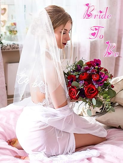 Bride To Be Embroidered/Veil