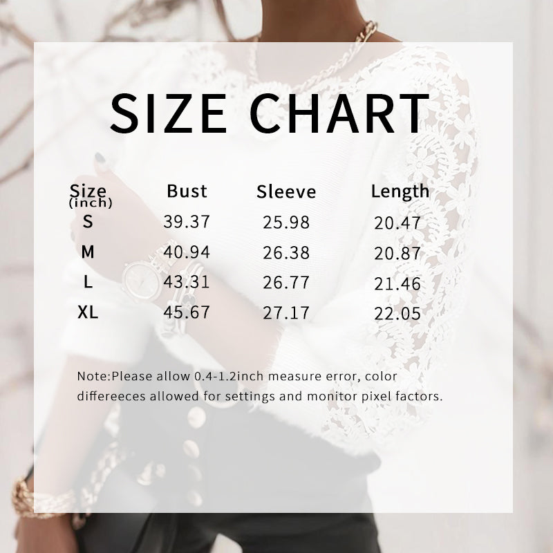 Women's Lace Patch Sweater