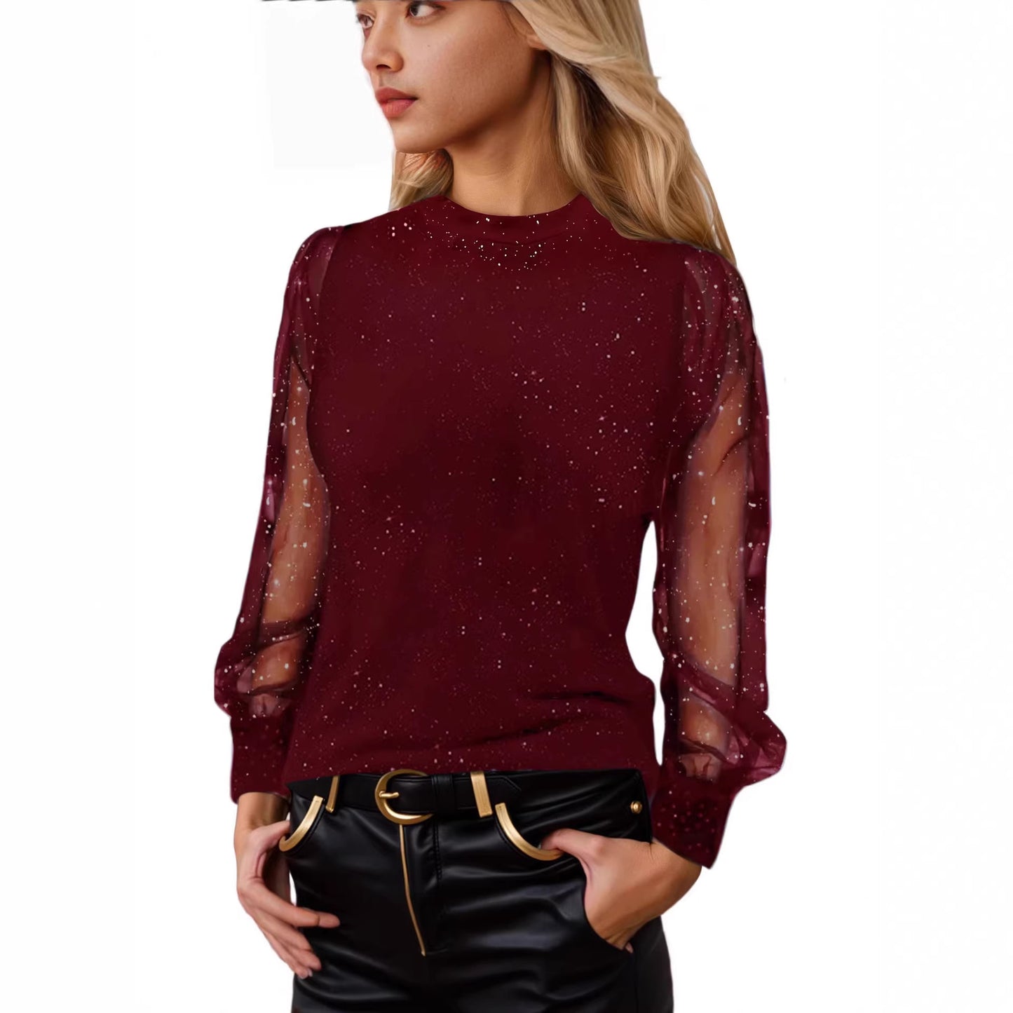 Women's Fit Crew Neck Casual T-shirt
