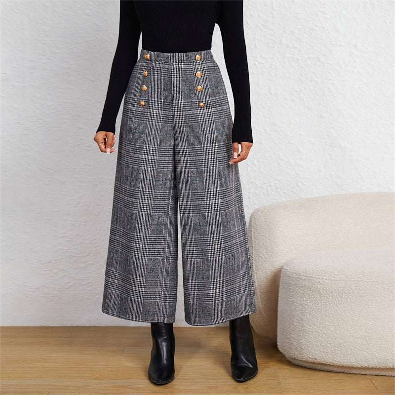 Women's Wide-Leg Ninth Pants