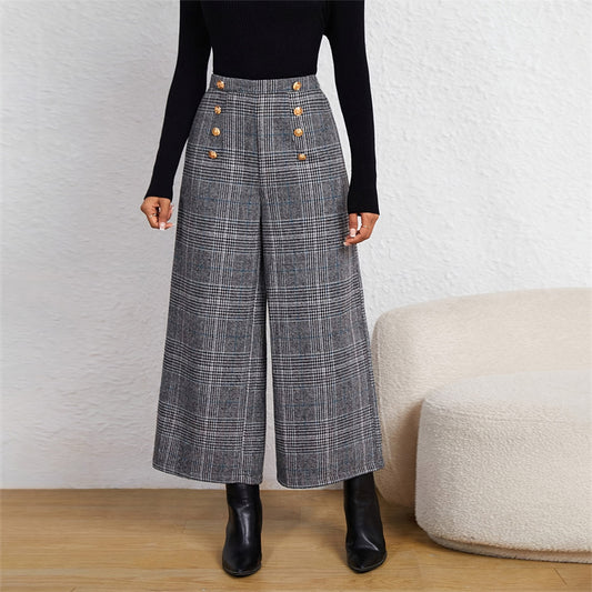 Women's Wide-Leg Ninth Pants