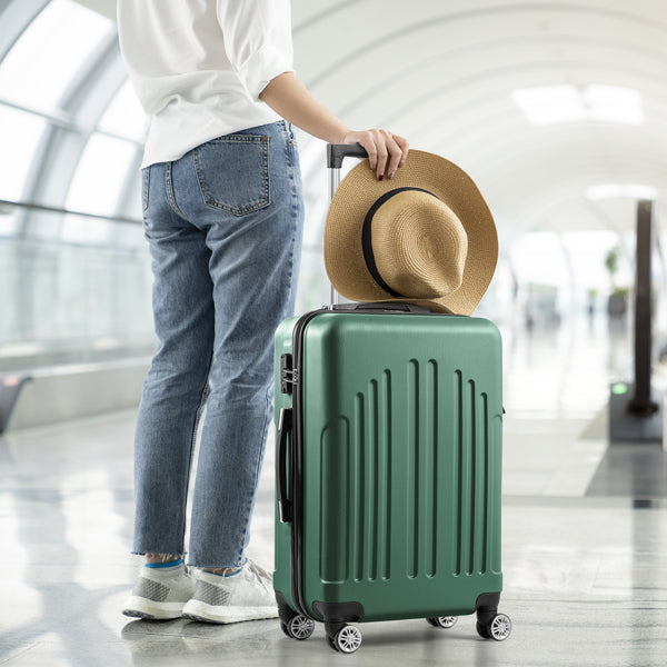 4pc Vertical Stripe Luggage