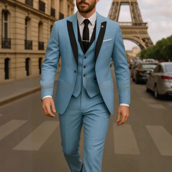 Bridegroom Groomsman - Suit Three-Piece Suit