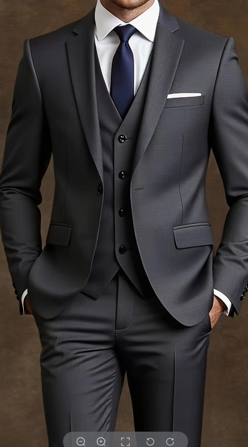 Men's Suit Set - Wedding - Business - Three-Piece Set