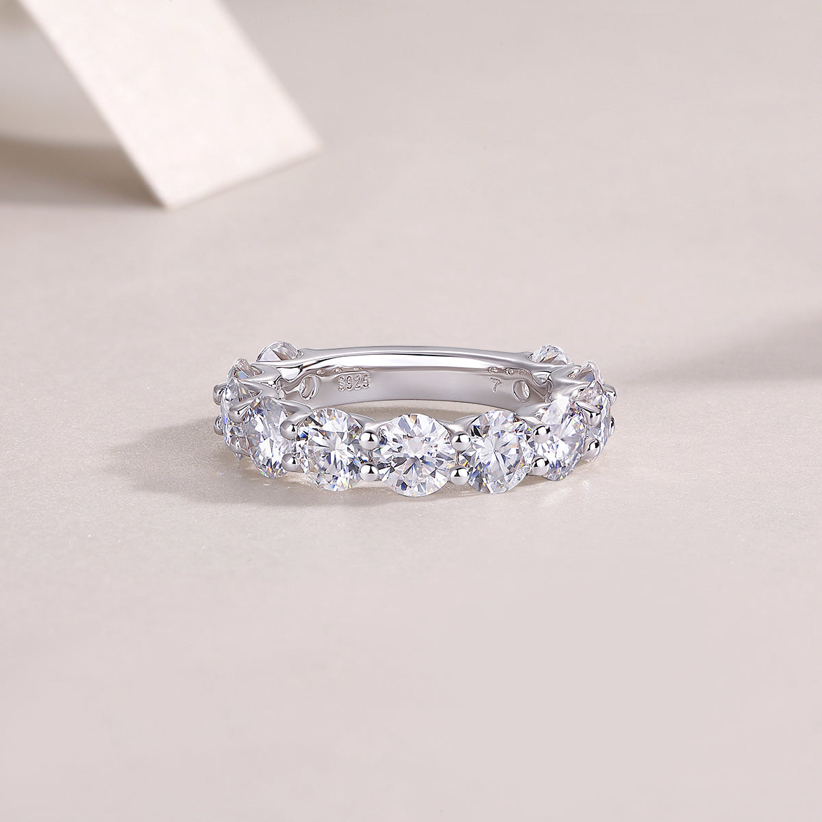 Dazzling Moments - Luxurious Jewelry Accessory Set/Sterling Silver & Platinum-plated Diamond
