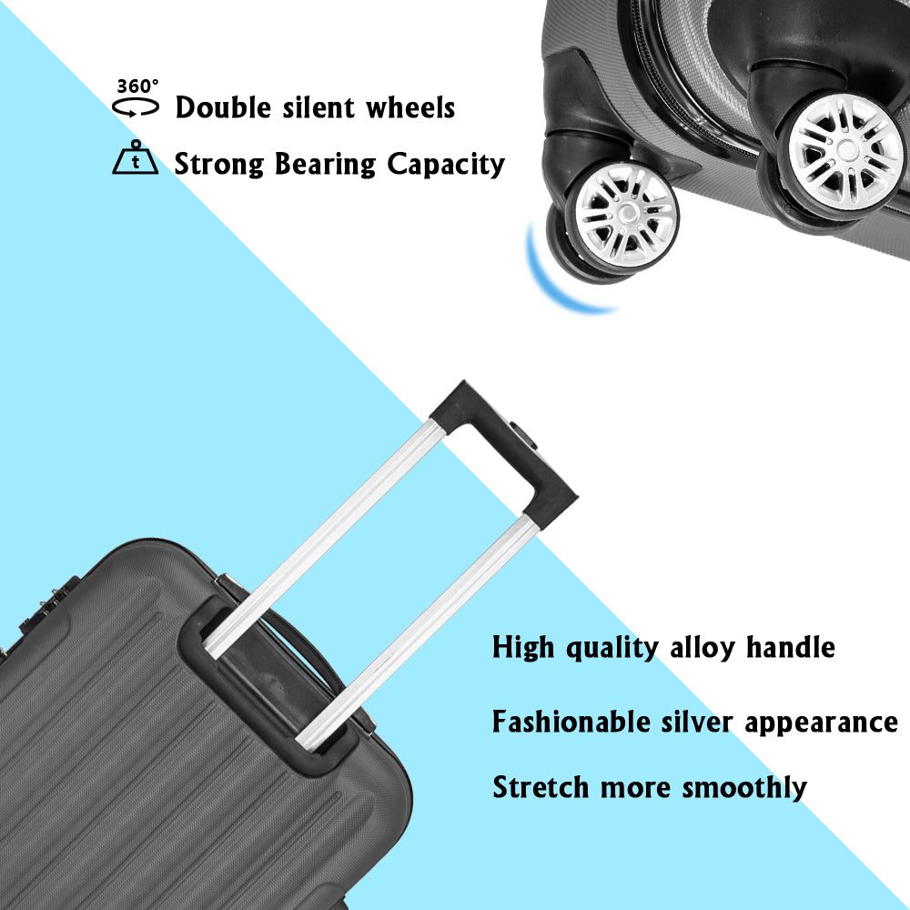 Dark Grey/3-in-1 Swivel Suitcase