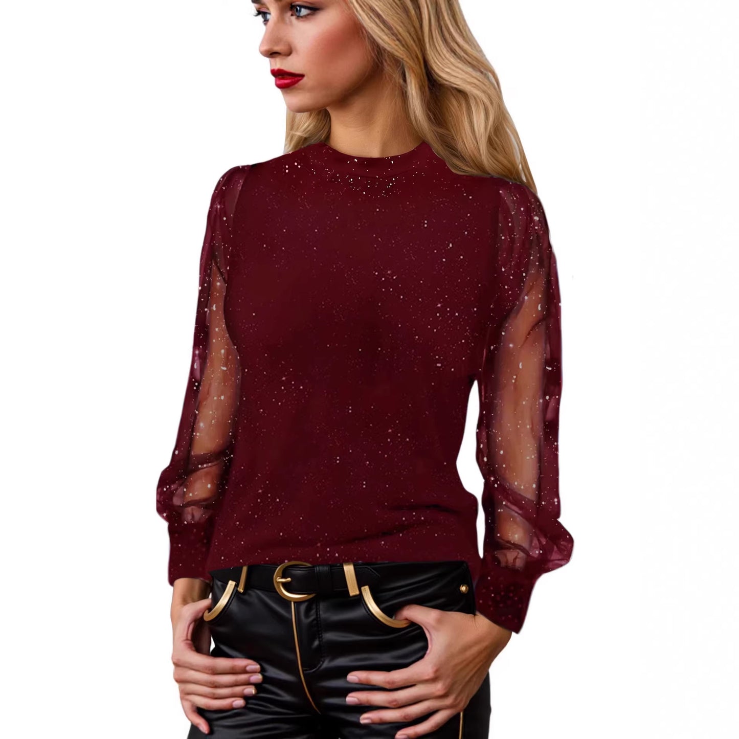 Women's Fit Crew Neck Casual T-shirt