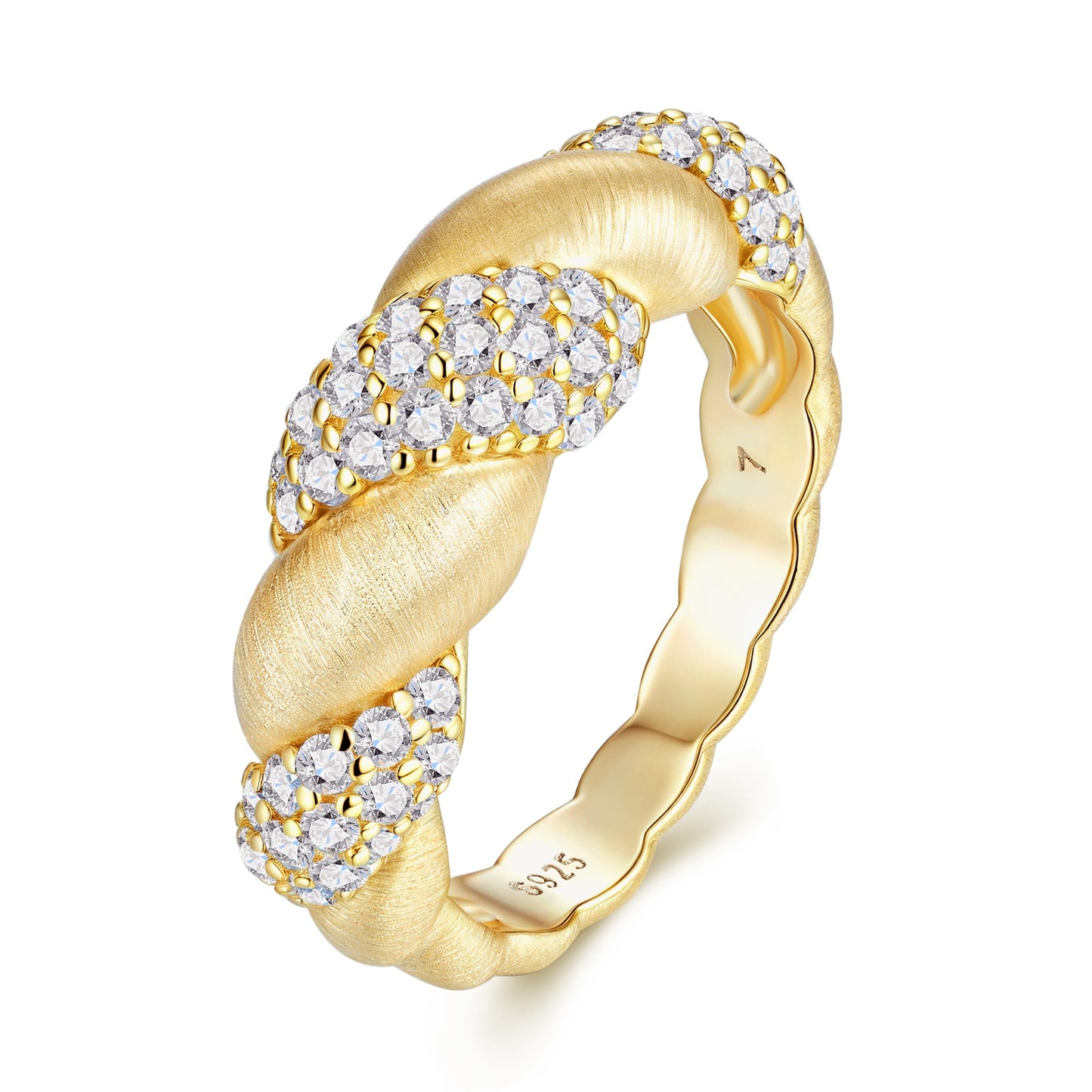 Tengman - Jewelry Accessory Set/Sterling Silver & Gold-plated Diamond