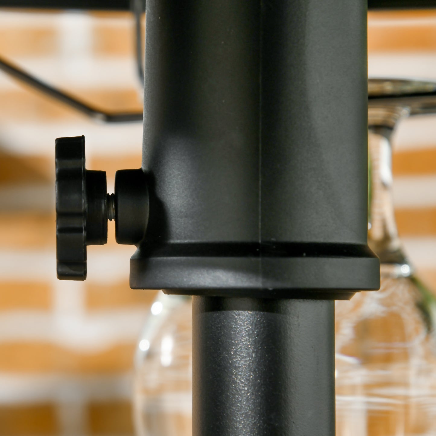 Umbrella Table Tray with Wine Glass Holder
