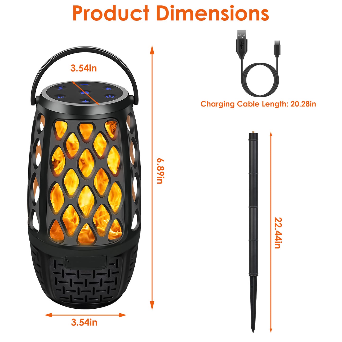 IPX5 1Pc - 4 In 1 Wireless 5.3 Outdoor/Patio Speaker