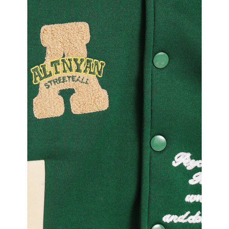 Toddler/Boy's Trendy Embroidery Baseball Sports Coat