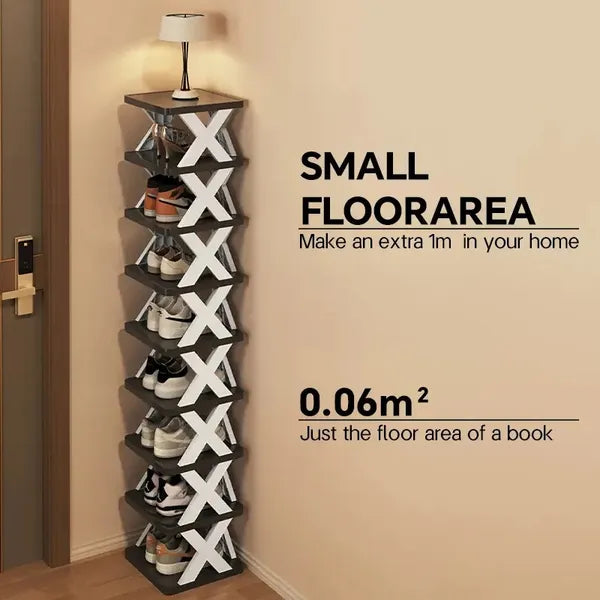 Shoe Rack/9 Pairs Of Shoes