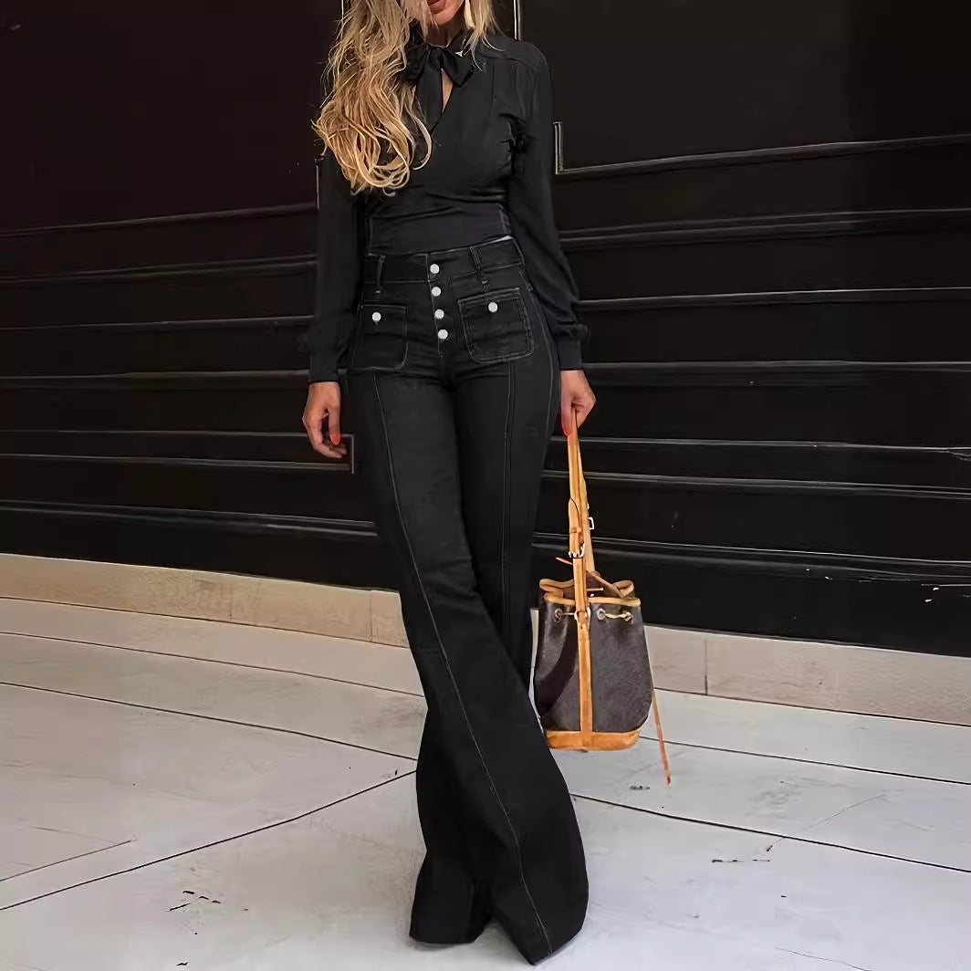 Women's Patchwork Jeans