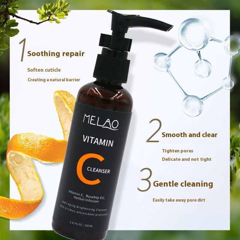 Vitamin C Facial Cleanser For Girls Deep Cleansing And Oil Controlling Moisturizing