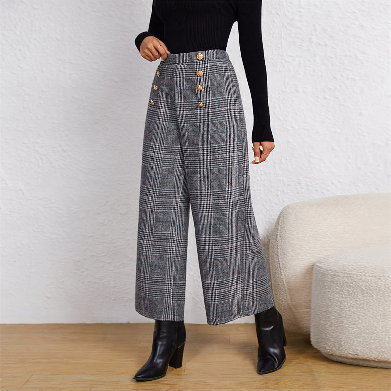 Women's Wide-Leg Ninth Pants