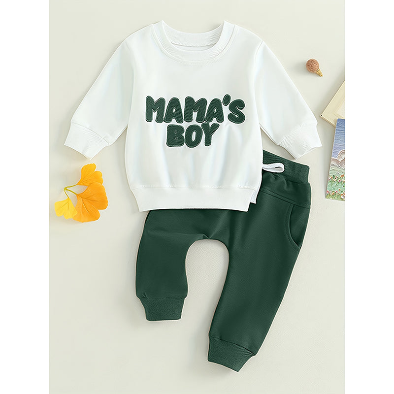 Toddler Baby Boy Clothes 'Mama's Boy' Print