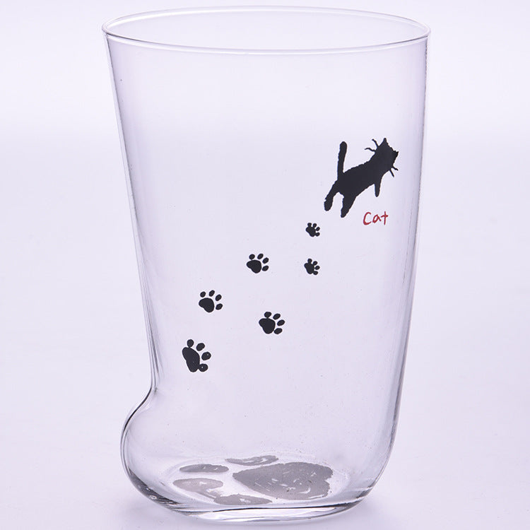 Creative Cute Cat Paws Glass