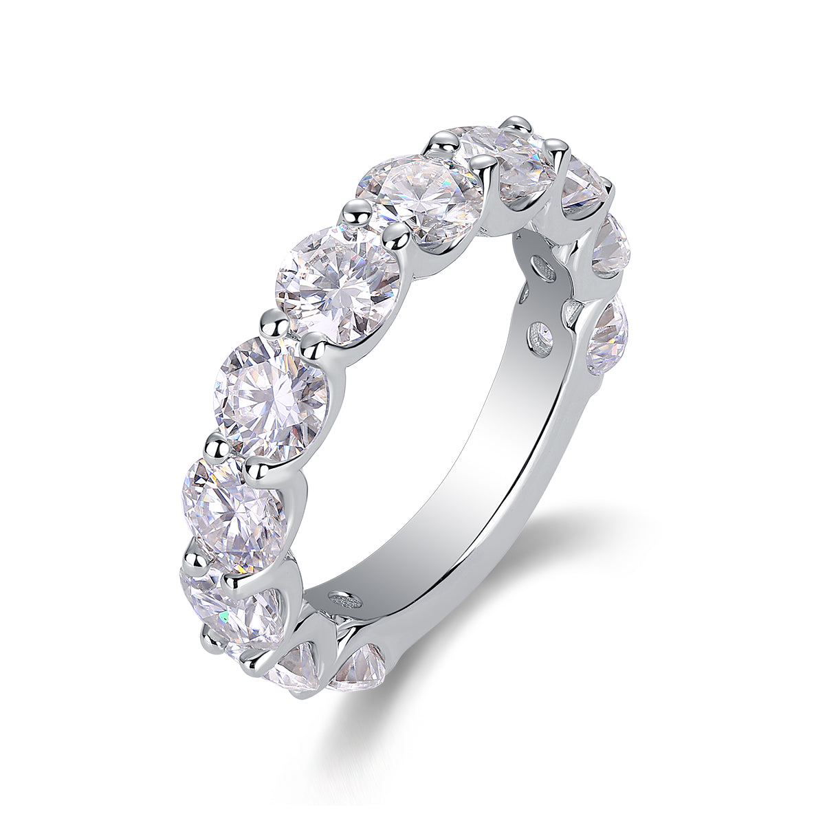 Dazzling Moments - Luxurious Jewelry Accessory Set/Sterling Silver & Platinum-plated Diamond