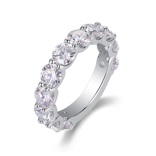 Dazzling Moments - Luxurious Jewelry Accessory Set/Sterling Silver & Platinum-plated Diamond