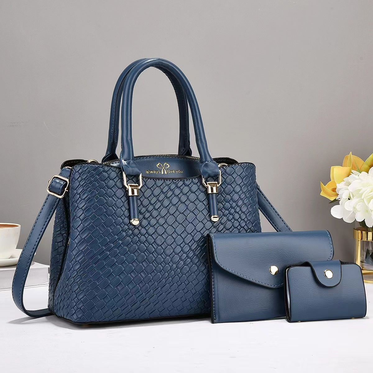 Woven Texture Three-Piece Set
