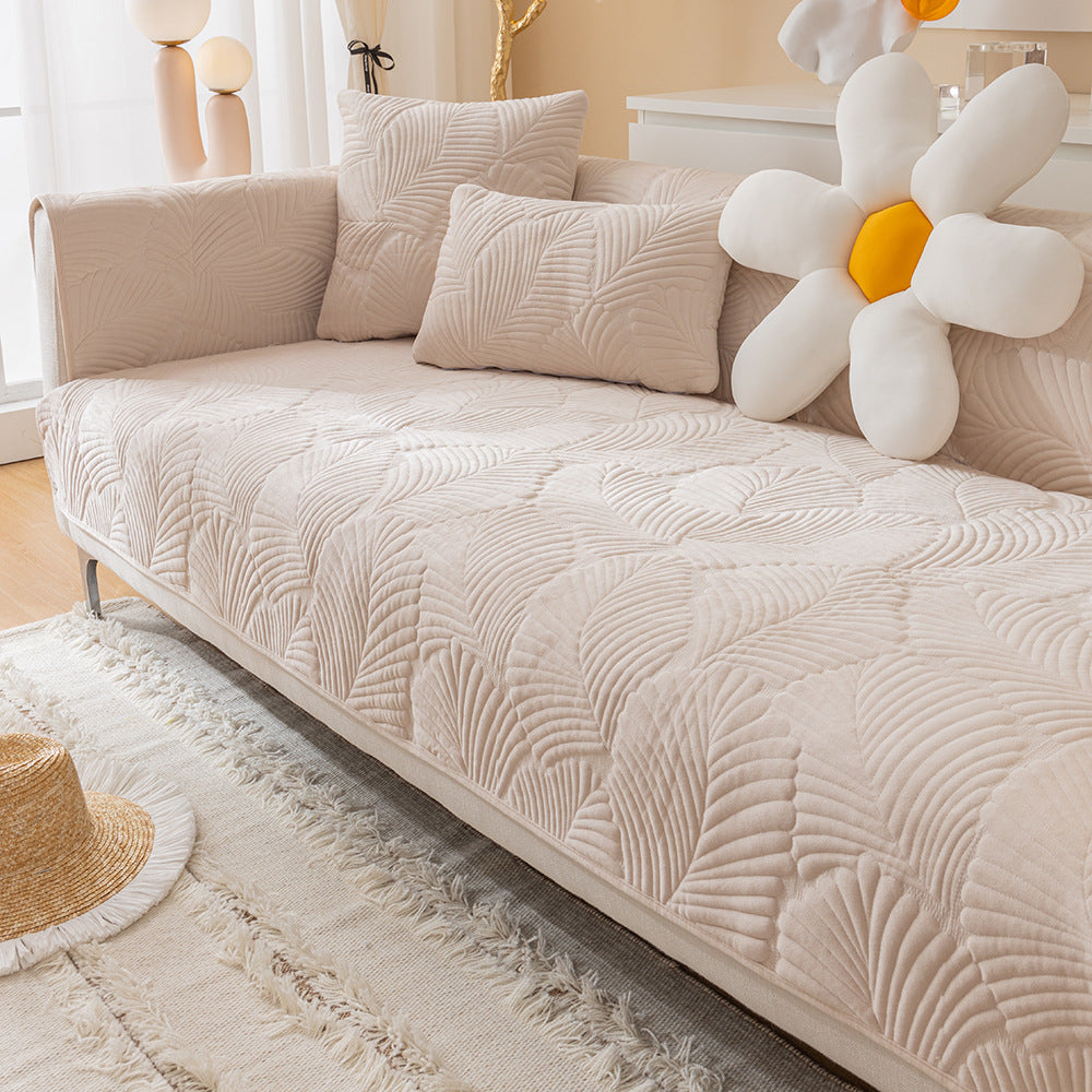 Nordic Crystal Fleece Sofa Cover