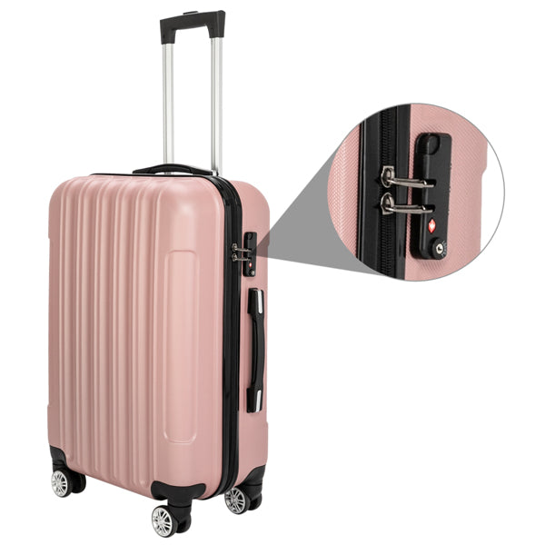 Rose Gold/Vertical 3-in-1 Suitcase