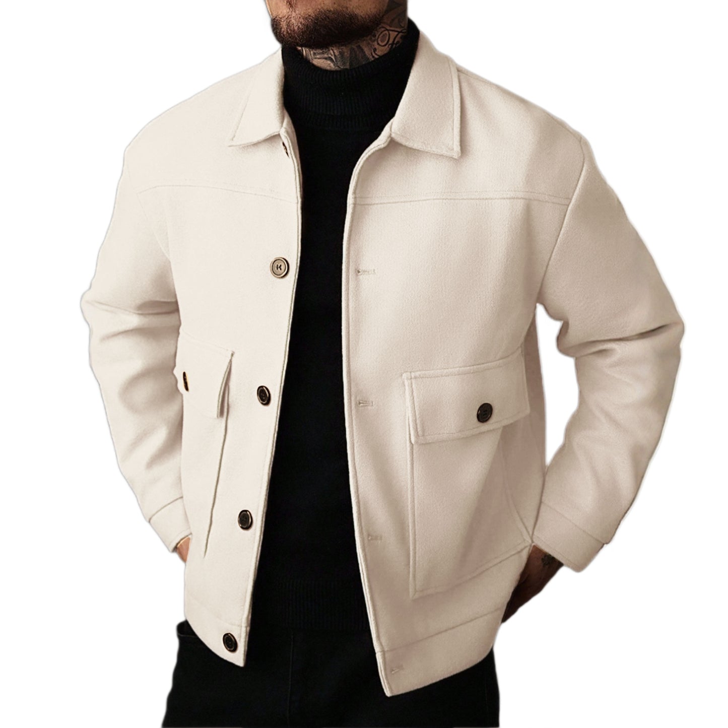 Men's Lapel Workwear Jacket Workwear