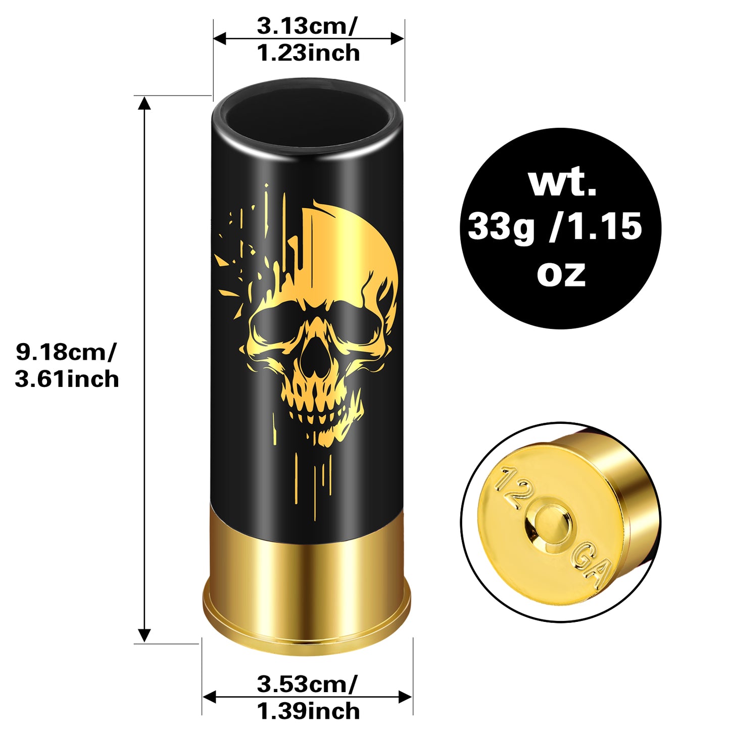 4pcs Skull Shot's, 1.5oz