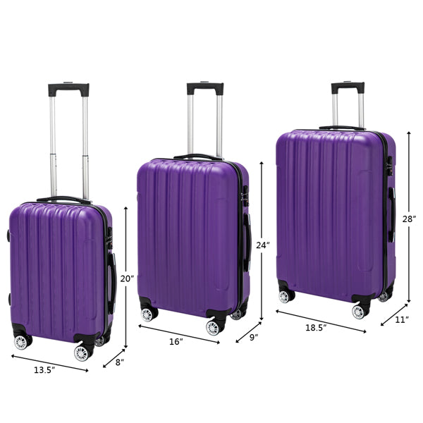 Vertical 3-in-1 Spinner Wheel With Handle Trolley Luggage