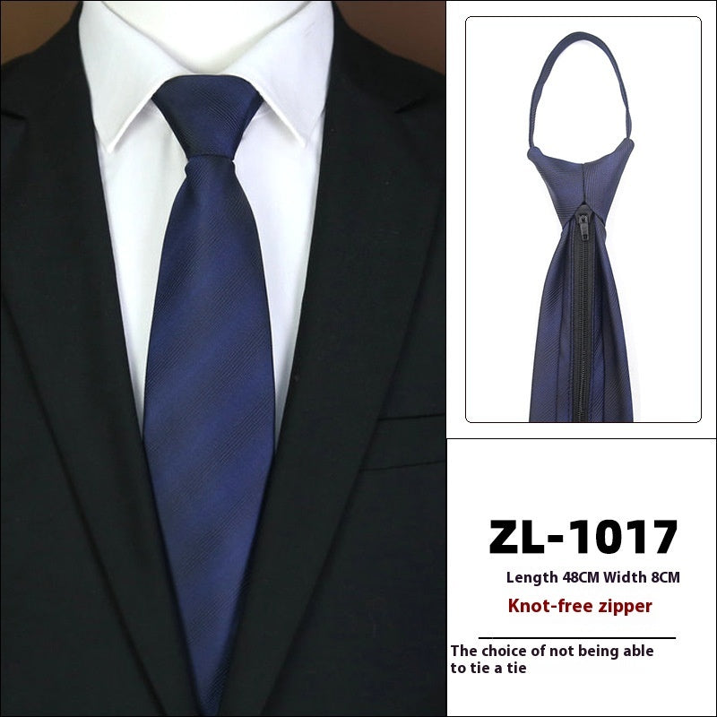 Men's Formal Business Zipper Tie