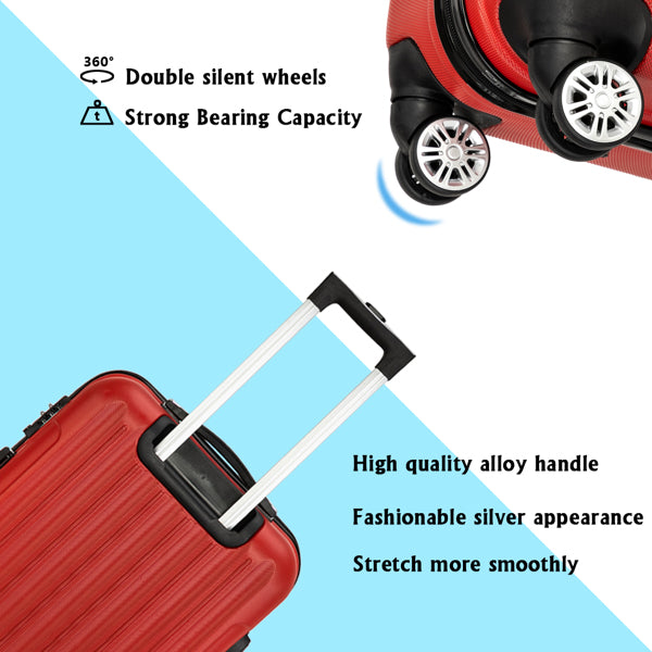 Vertical Pattern Three In One Handle Universal Wheel Luggage