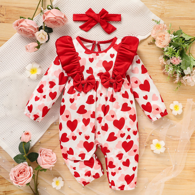 Baby Romper/Heart Print