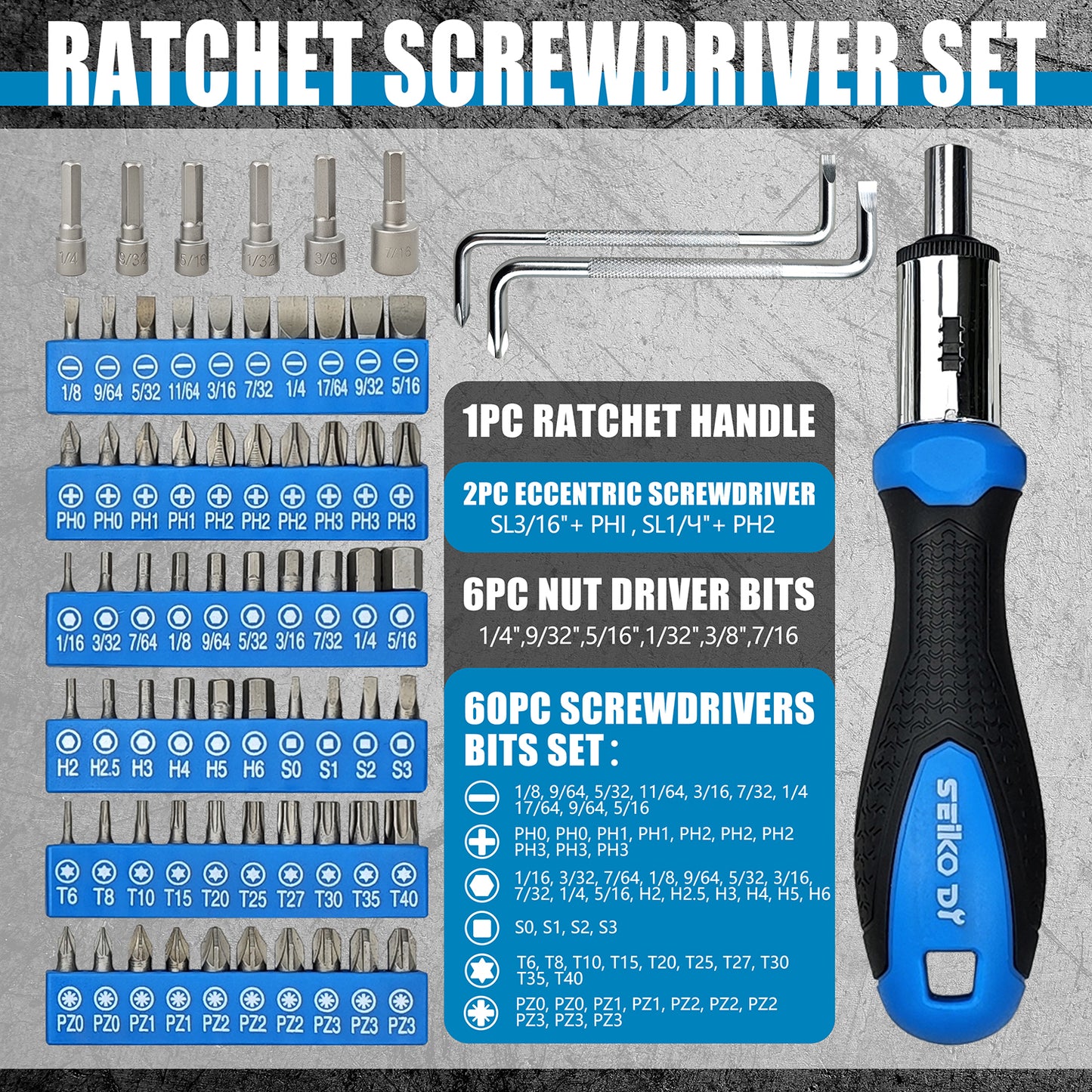 One Hundred-Piece Screwdriver Set