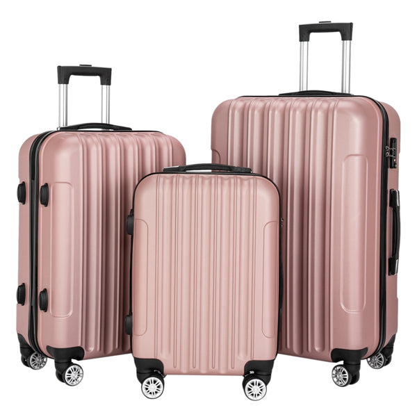 Rose Gold/Vertical 3-in-1 Suitcase