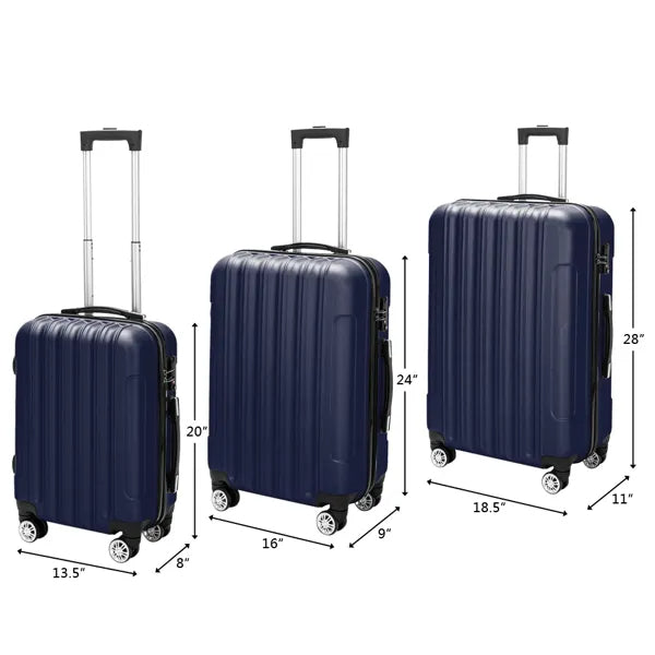 3-in-1 Navy Blue Luggage