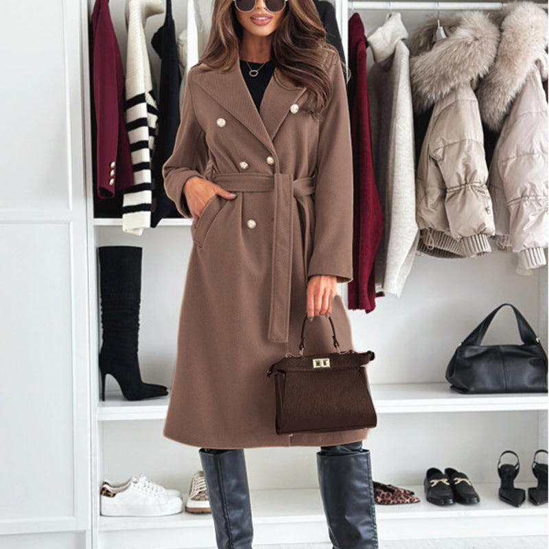 Women's Wool Trench Coat