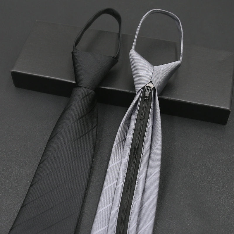 Men's Formal Business Zipper Tie