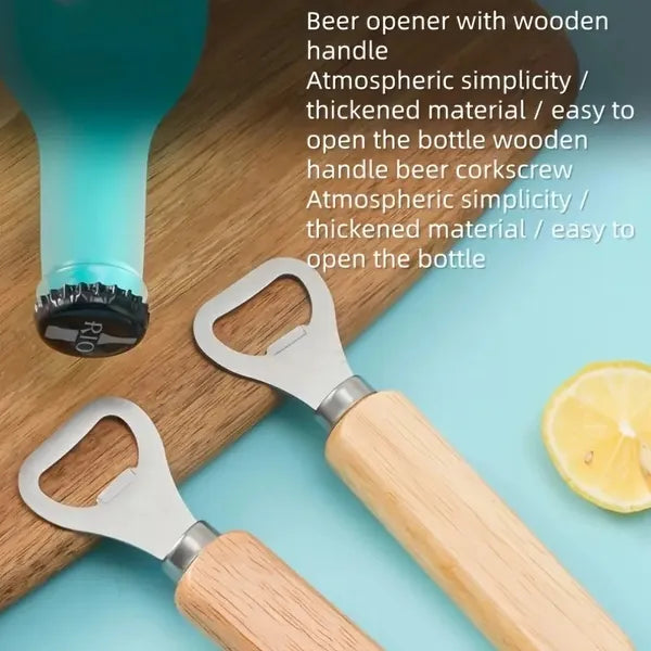 Stainless Steel Wooden Handle Corkscrew