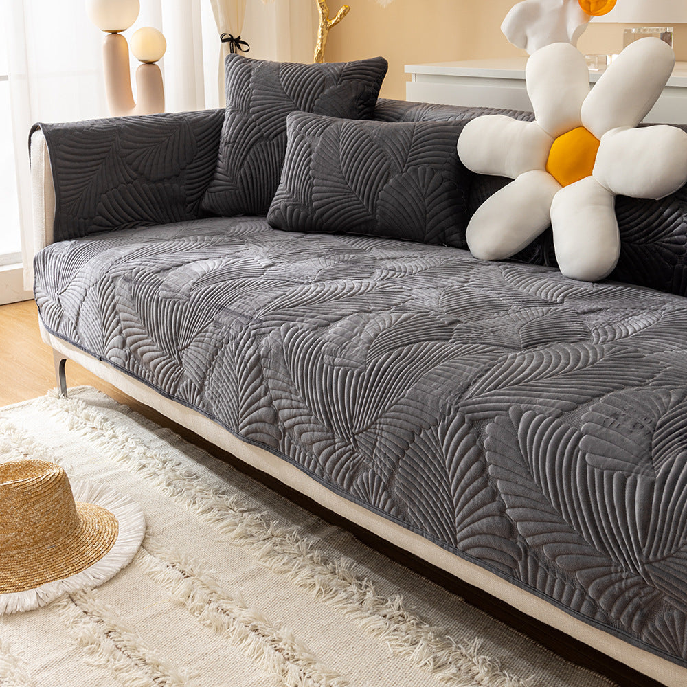 Nordic Crystal Fleece Sofa Cover