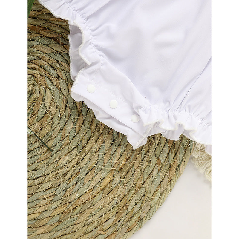 Baby Girl White Lace Romper