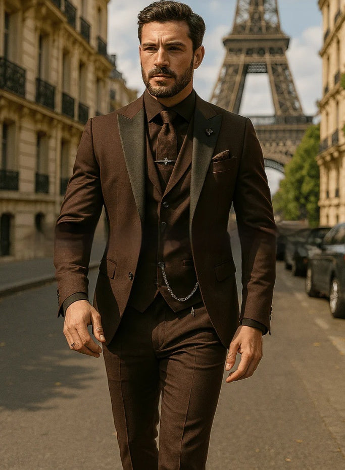Bridegroom Groomsman - Suit Three-Piece Suit