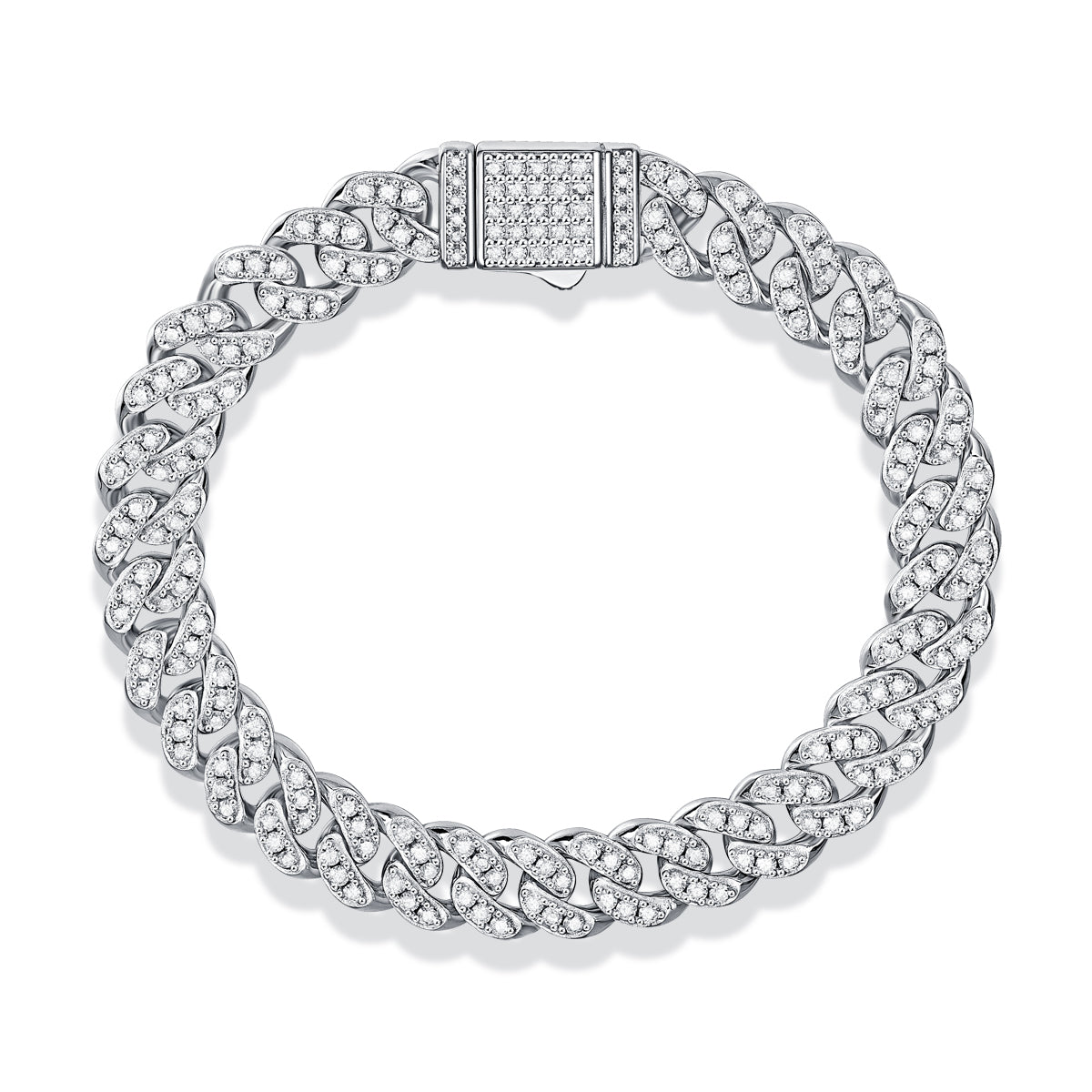 The Light Of Faith - Luxury Fashion - Diamond/ Silver Bracelet