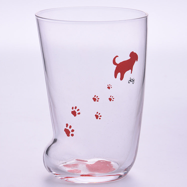 Creative Cute Cat Paws Glass