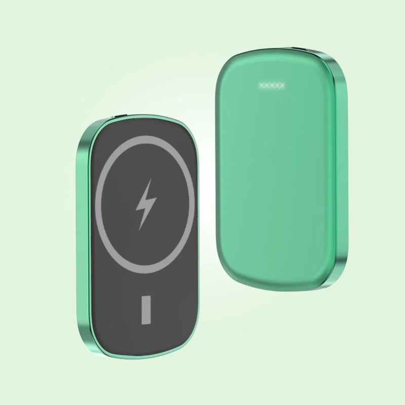 Chargomate Magnetic Portable Wireless Charger & Power Bank For Appl/Android