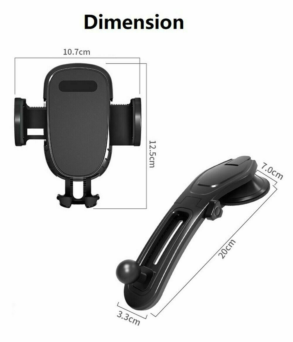 360 Rotatable Phone Mount Holder - Car Dashboard