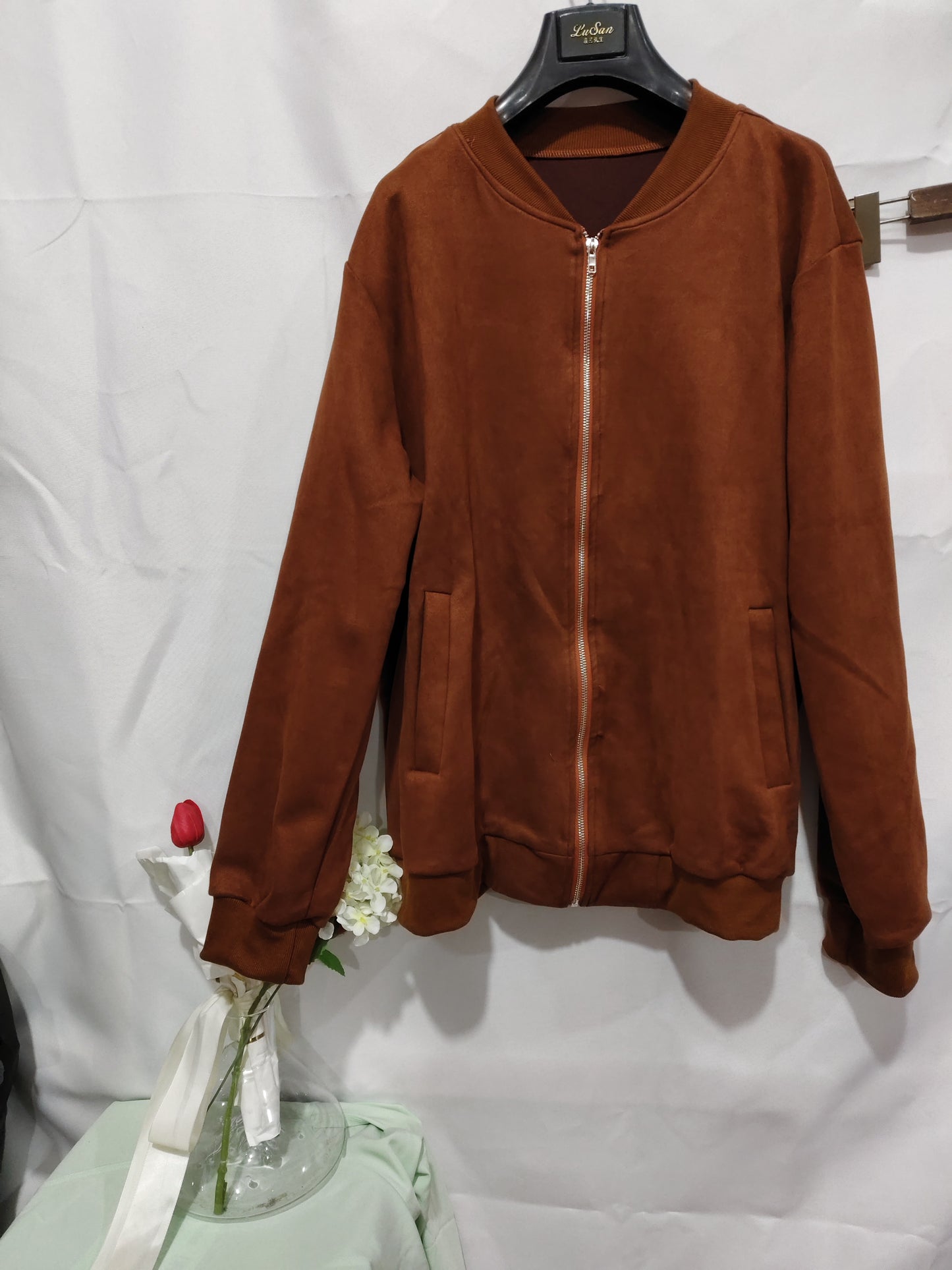 European & American Leisure Suede Coat